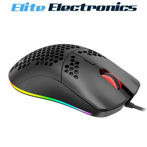 

Havit MS1023 RGB Backlit 6400 DPI Honeycomb Shell Gaming Mouse