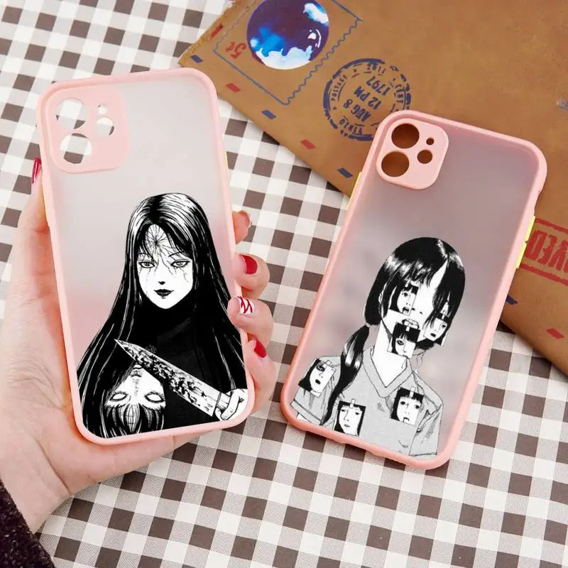 

Horror anime Junji Ito Collection Tees Phone Case matte transparent For iphone 7 8 11 12 13 plus mini x xs xr pro max cover