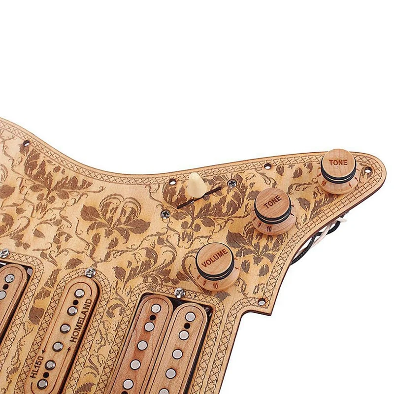 3-слойные фанерные клен 11 Отверстие HSH загружено Встроенный кабель Электрогитары