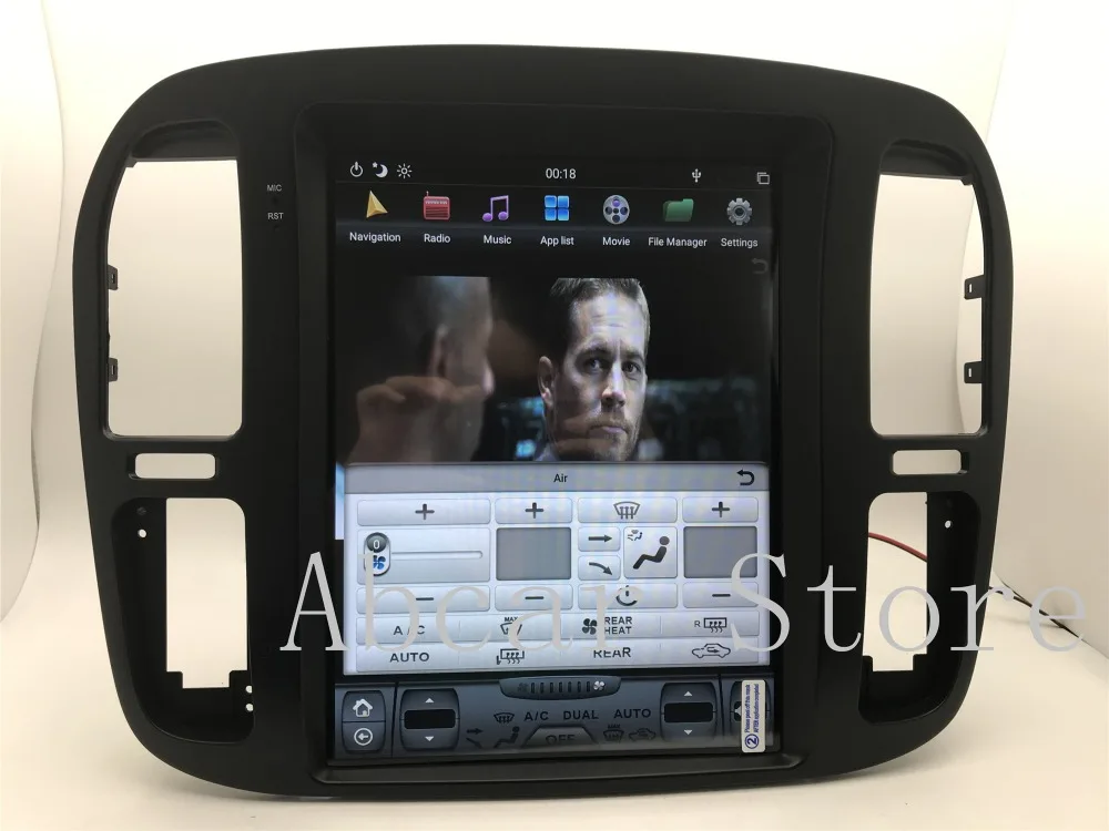 Tesla стиль Android 8,1 автомобильный dvd-плеер gps навигация для TOYOTA LAND CRUISER LC100 LEXUS LX470 1999-2002 радио px6 carplay ips