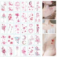 30pcsset no repeat flower temporary tattoo stickers waterproof tattoos for women sexy arm clavicle body art hand foot for girl