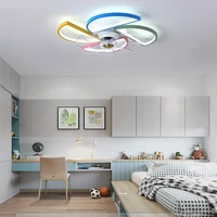 nordic minimalist childrens room ceiling fan lamp restaurant bedroom cartoon electric fan ceiling lamp