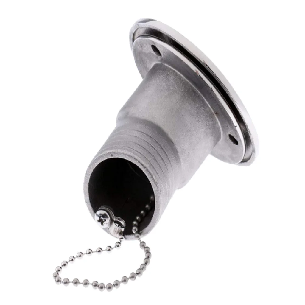 

2" Boat Marine Deck Fill Filler Port Key Cap Gas Fuel Tank 316 Steel