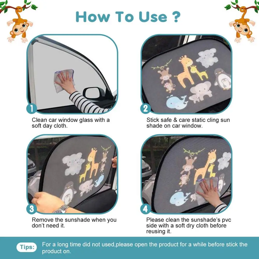 Комплект из 2 предметов с изображением мультяшного автомобиля для защиты от