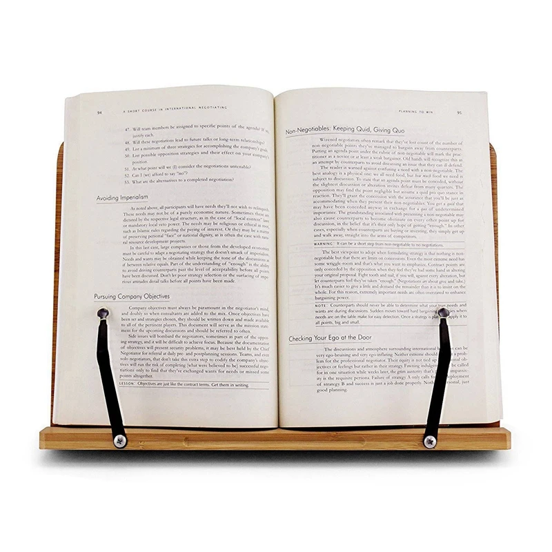 

Reading Rest Cookbook Stand Holder, Middle Size, Foldable Tablet Cook Book Stand Bookrest with Adjustable Backing & Elegant Patt