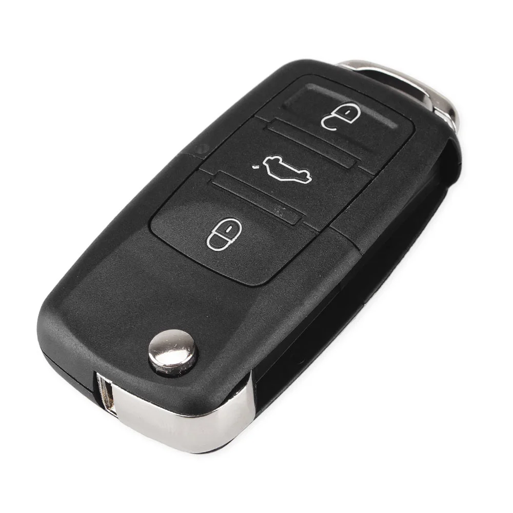 3 Кнопки Dandkey 3 кнопки флип-ключ для Volkswagen Vw Jetta Golf Passat Beetle Polo Bora Fob складной чехол для дистанционного ключа - Количество кнопок: 3 Кнопки