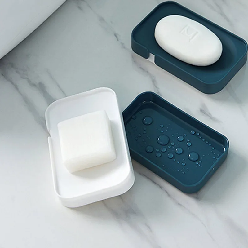 Doublelayer Drainage Soap Dish Plastic Shower Nonslip Box Multifunctional For Home Bathroom Accessories | Дом и сад