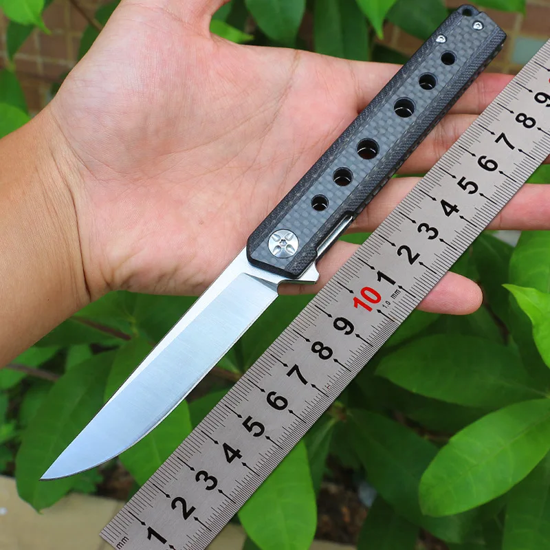Murah D2 Pisau Baja Pisau Lipat Steel Multifungsi Outdoor Pisau Lipat Portabel Lipat Pisau Camping Survival Pisau Saku
