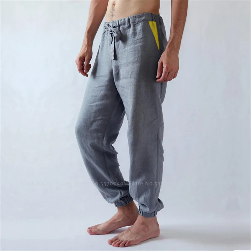 Мужские повседневные брюки с широкими штанинами Прямые мужской средневековый