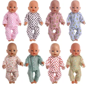 Милая Пижама с героями мультфильмов для 15 видов стилей, 18 дюймов, американская и 43 см, аксессуары для кукол, поколение, подарок для девочки на день рождения