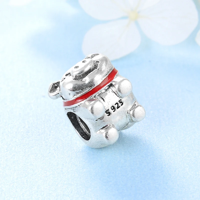 fashion 925 Sterling Silver Piglet Animal beads Fit Original europeu Charm Bracelet Jewelry making | Украшения и аксессуары