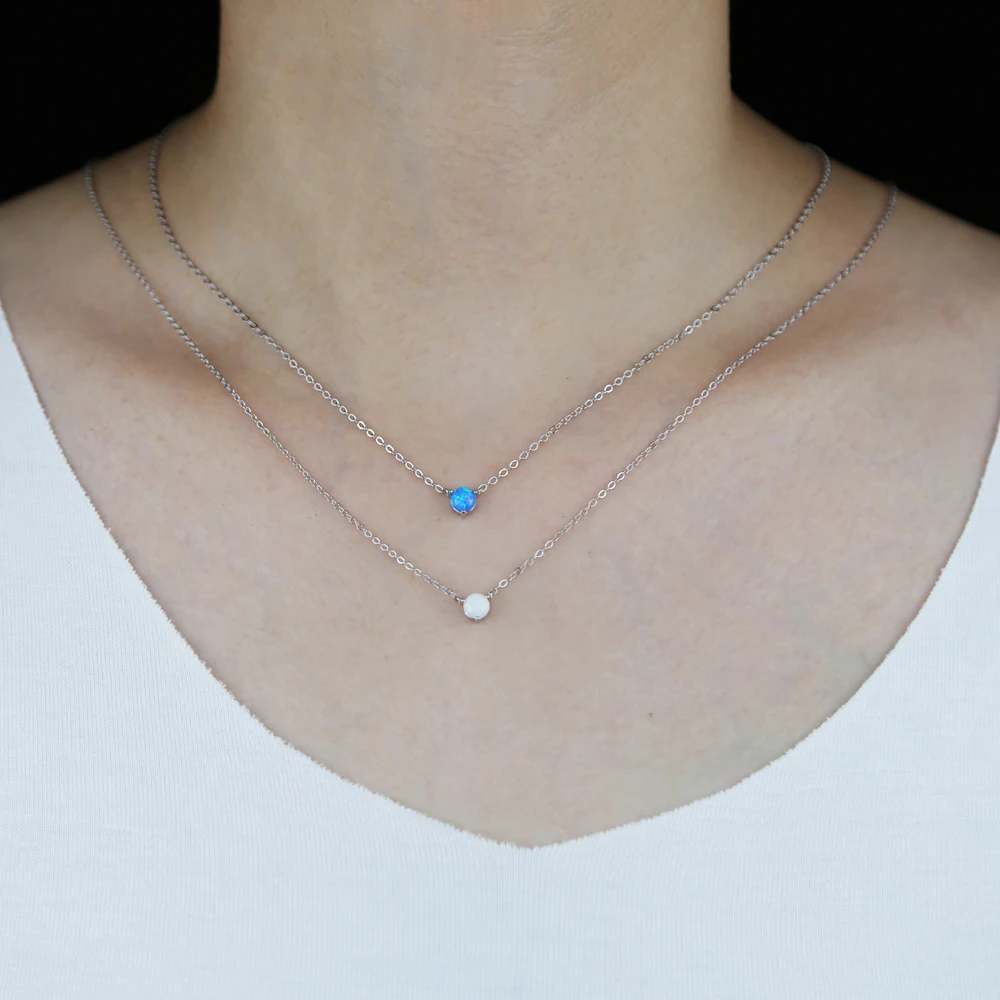 

Цепочка из серебра 925 пробы, с белым огненным опалом