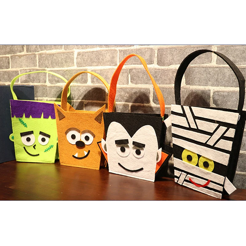 Мультяшная Сумка-тоут для Хэллоуина Детская Подарочная сумка фокусов или