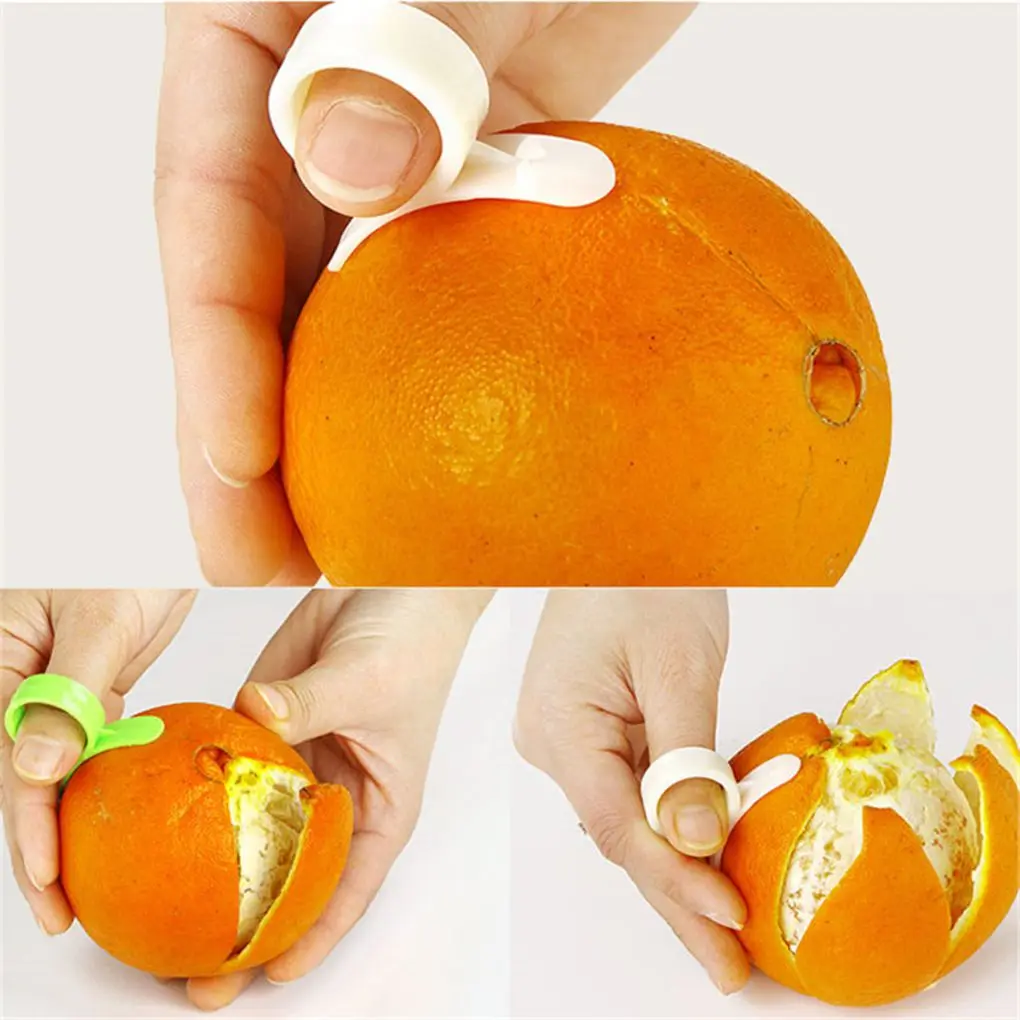 

Open Orange Tool Ring Stripping Orange Creative Kitchen Fruit Vegetable Tool Fruit Orange Peeler Opener Stripping Lemon Peeler