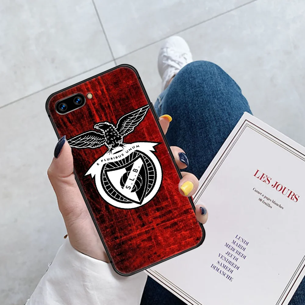 

Portugals Benficas Soccer Phone Case Cover Hull For HUAWEI Honor 6A 7A 7C 8 8A 8S 8x 9 9x 10 10i 20 Lite Pro black Coque Tpu