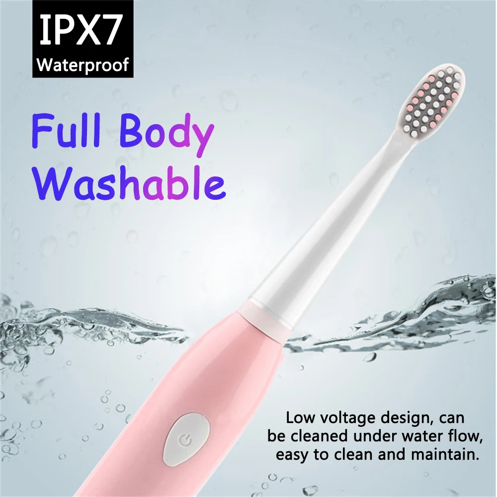 Мощная Электрическая зубная щетка USB перезаряжаемая ультразвуковая звуковая