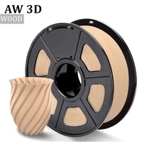 aw 3d filament 1 75mm wood pla 3d printer filament close to wood effect 1kg 3d printing materials fast shipping
