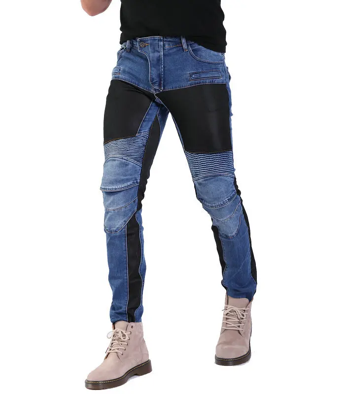 Прямые джинсы для езды на мотоцикле брюки мотокросса снаряжение гоночные летние