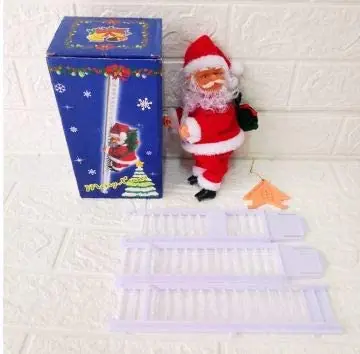 Электрический Санта-Клаус подъемная лестница с подсветкой плюшевая игрушка