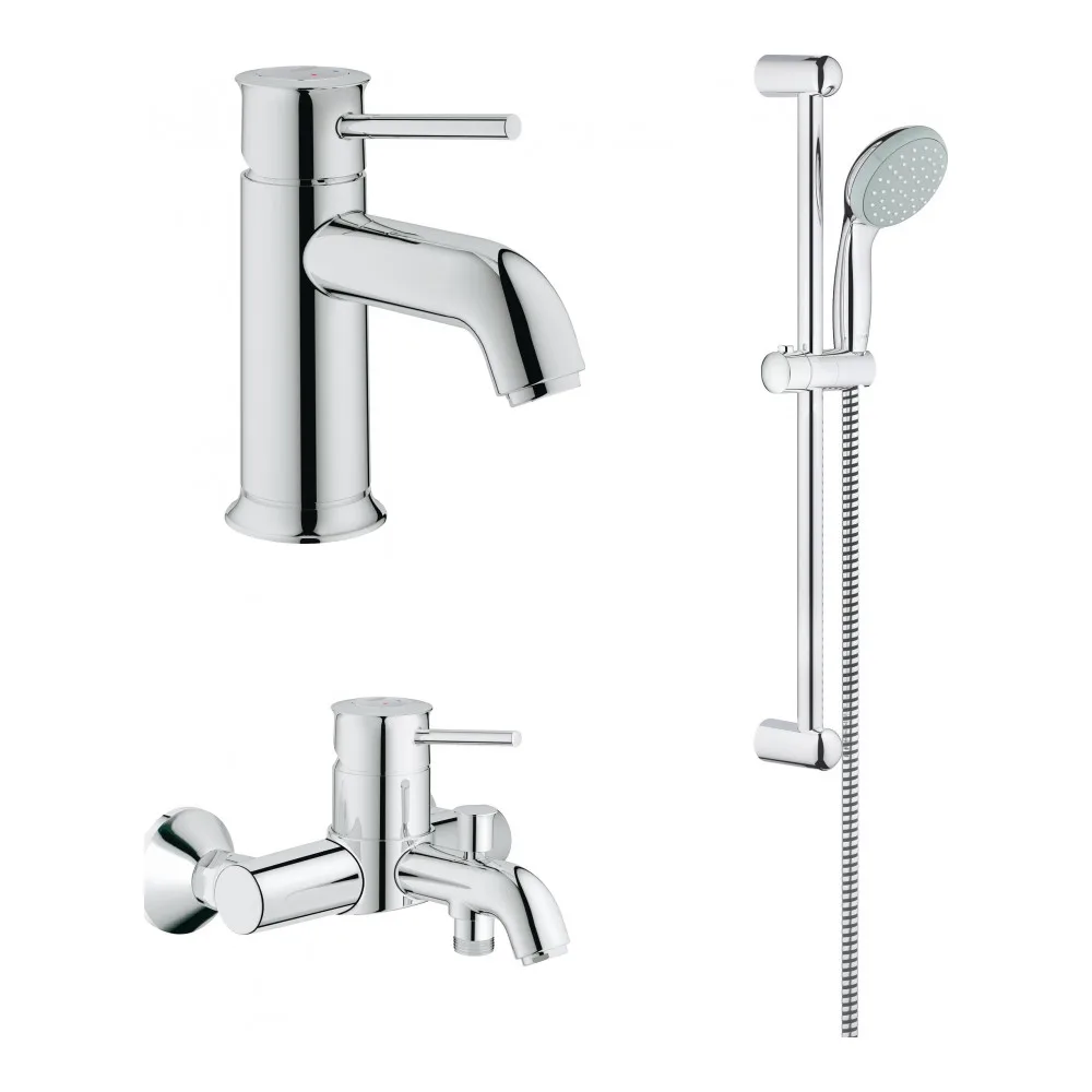 Bathtub Faucets Grohe 793425 Home Improvement Fixture Bathroom crane cranes shower mixer Faucet BauClassik set (124404) For |