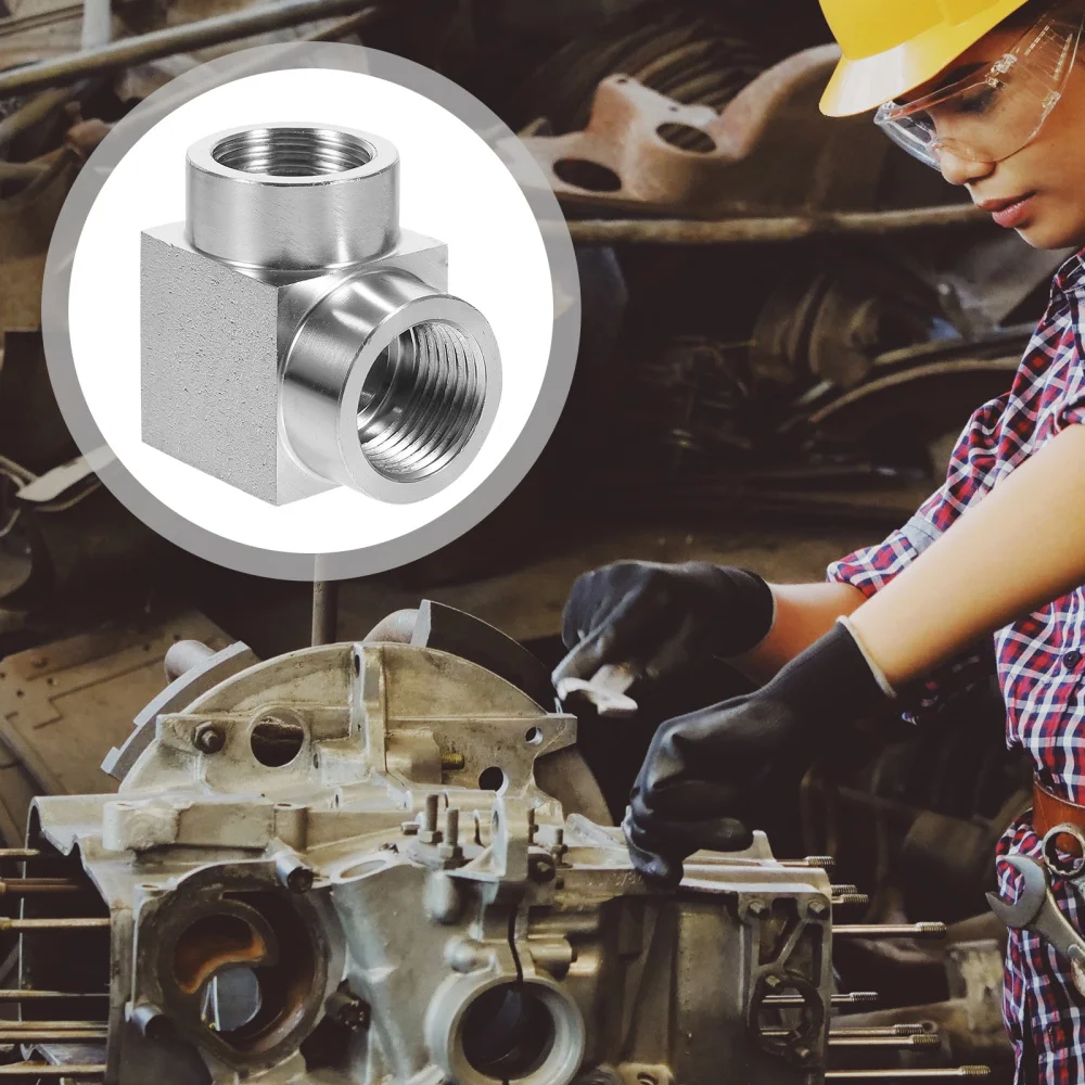 

1Pc 1/2 Stainless Steel 90 Degree Elbow Fitting Rustproof Pipe Fitting (Silver)