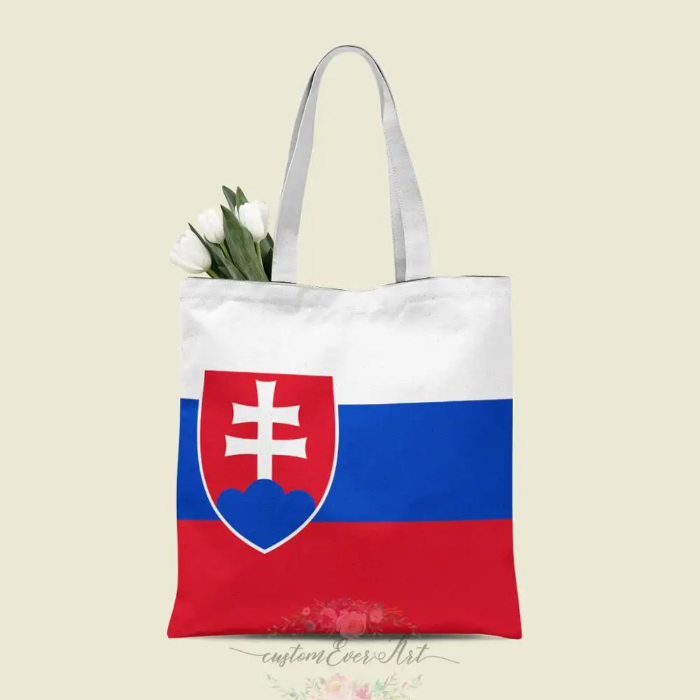 

Slovakia tote bag custom canvas tote bags for women for teacher Birthday Bags Gift Bag personalized gifts