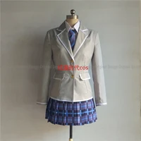 bang dream afterglow aoba moka first grade preppy lolita school student uniform cosplay costume coatshirttieskirt