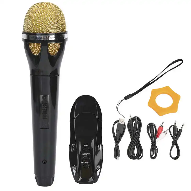 Ручной Bluetooth беспроводной микрофон USB Перезаряжаемый с приемником|Микрофоны| |
