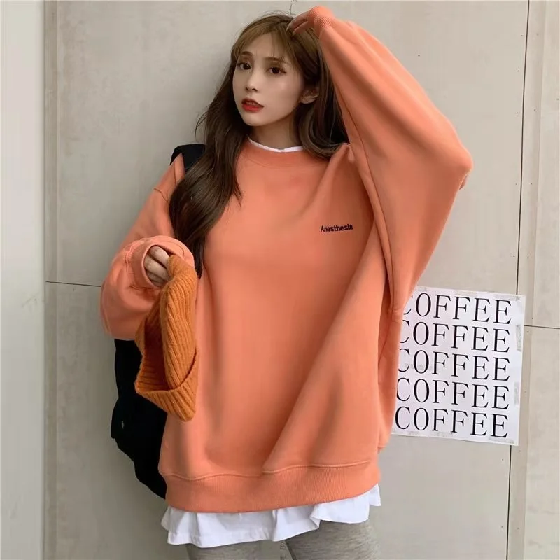 Korean Kawaii sweater thickness black and pink spring Autumn | Женская одежда