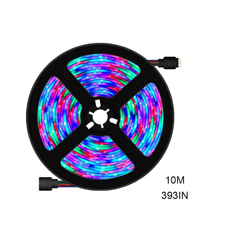 

2835 10M RGB Strip 540 LED Light Flexible Ribbon Stripe DC 12V RGB Diode Tape IR Controller Adapter