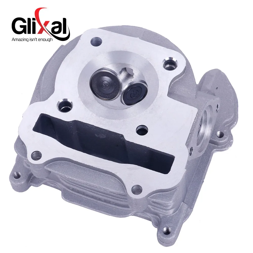 Glixal GY6 49cc 50cc Chinese Scooter Engine 39mm Cylinder Head Assembly with Valves for Roketa Qingqi Jonway Moped