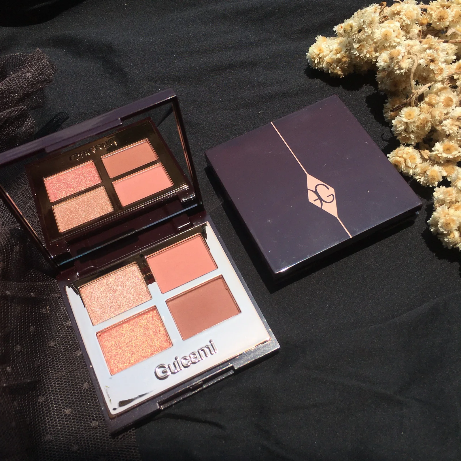 

4 Colors New Cute Glitter Eyeshadow Pallete Shimmer Waterproof Diamond Shadows Palette Eye Make Up Eye Shadow