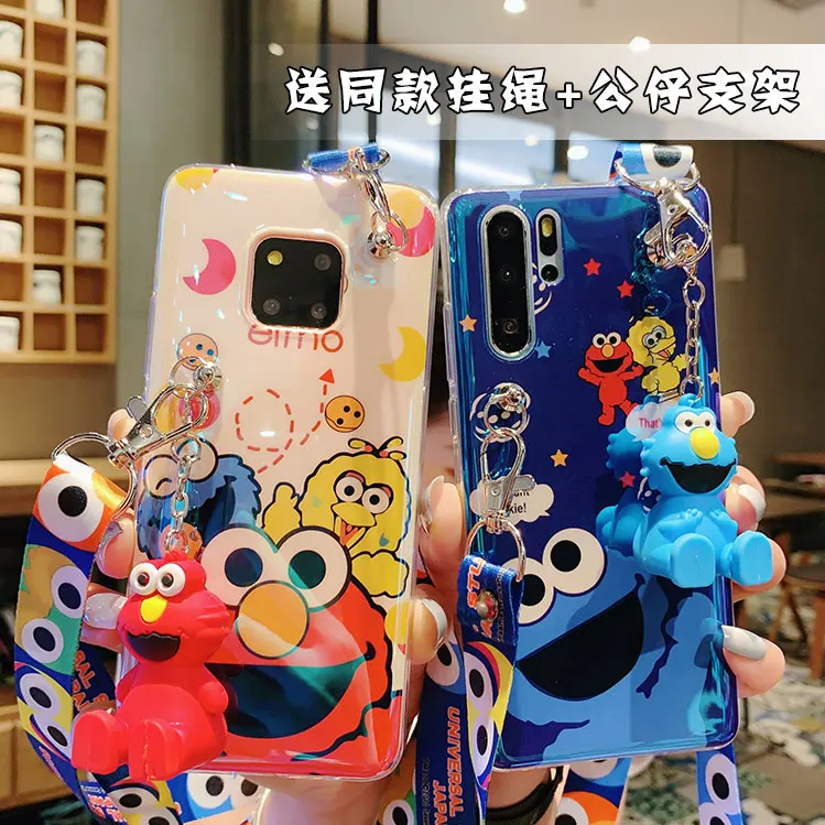 3 шт. для iphone 11 pro max Sesame Street милый чехол телефона с изображением печенья Elmo мягкий XS