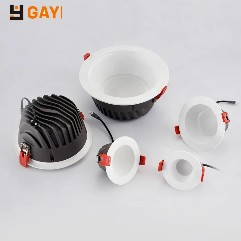 

LED Nordic Office Downlight 9W AC110-240v Ra85 Anti-fog Recessed Ceiling Light Easy To Install Clothing Store 720lm Lighting