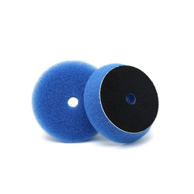 Blue-2pcs one pack Детализация очень высокое качество 6 шт. 80 мм губка для полировки полировальные подложки комплект для 3 дюймов DA), полировальная машинка для автомобилей с эксцентриковым, Применение - Цвет: Blue-2pcs one pack