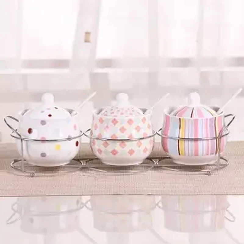 Керамическая банка для приправ Европейская кухня Бытовая коробка набор