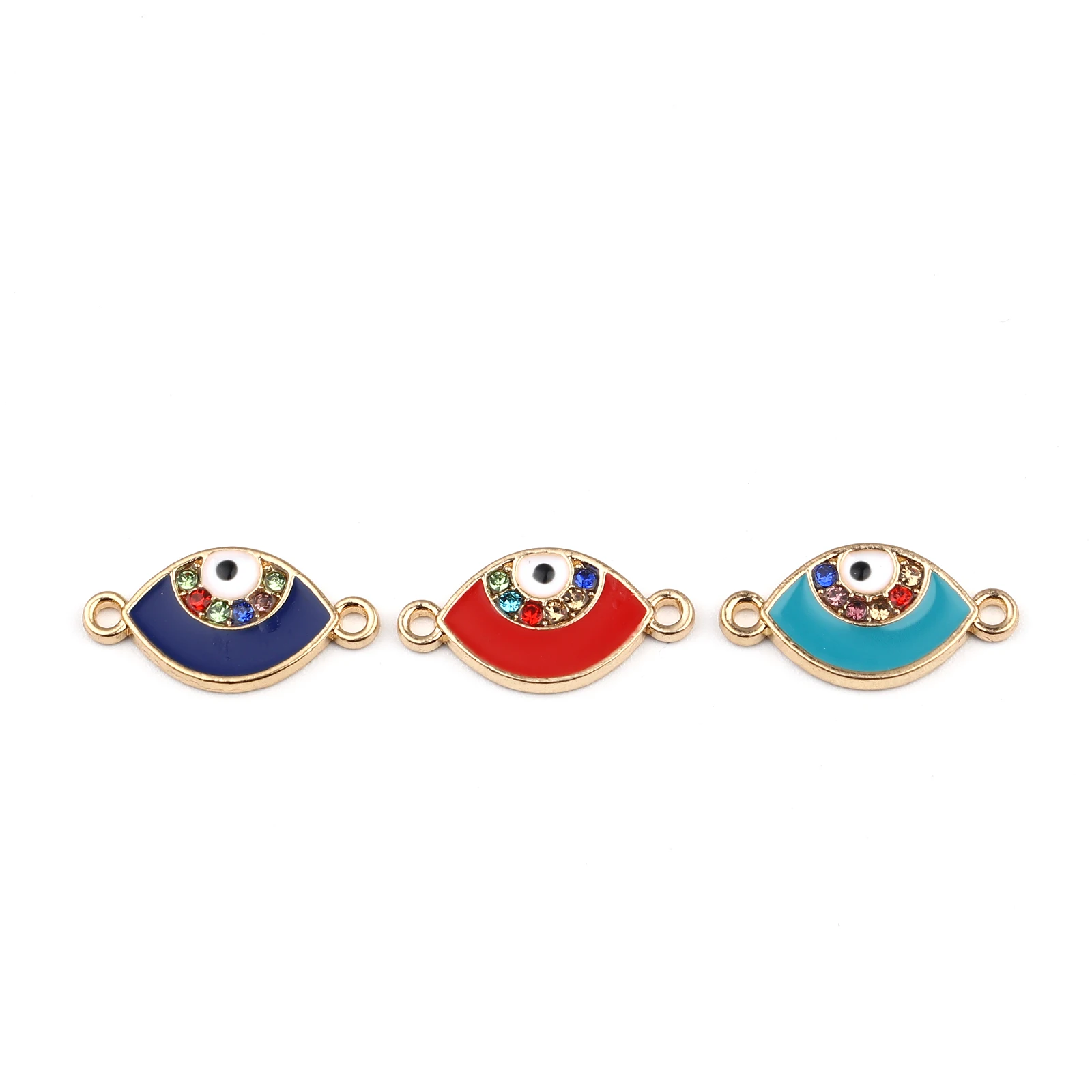 DoreenBeads 10 шт. сплав цинка религиозные разъемы маркиза Золото Эмаль многоцветные