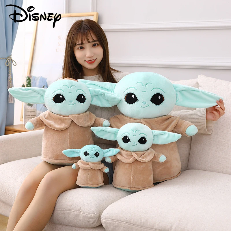 

18-48cm Disney Baby Yoda Plush Toy Master Aliens Stuffed Anime Cartoon Baby Dolls Fill Toy Kawaii Gift Decorations Key Chain