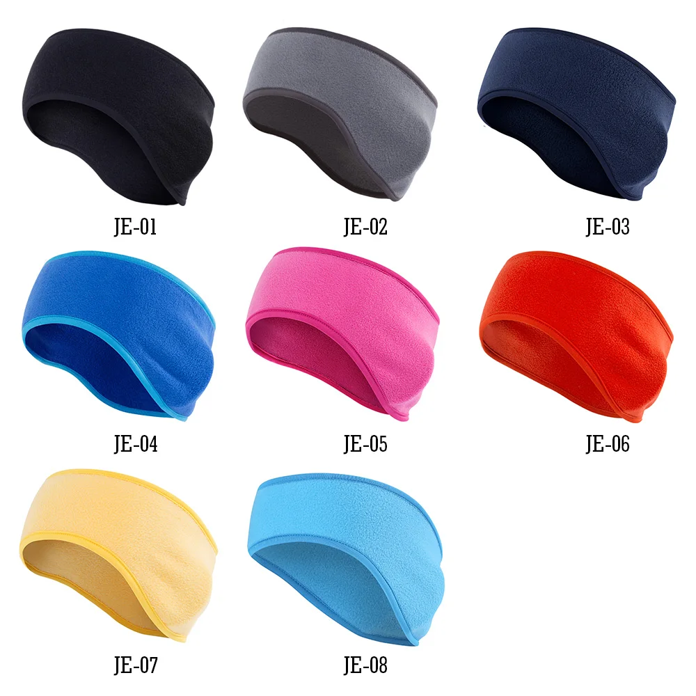 Warm Fleece Sweatband Running Sport Fit Yoga Elastic Headband Gym Cycling Tennis Soft Hair Bandage Ear Cover Headscarf Men Girl