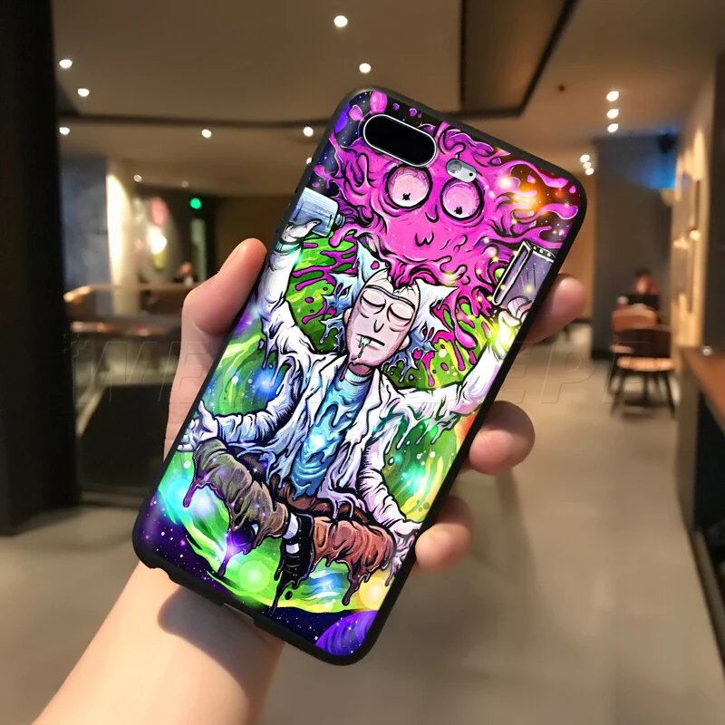 Чехол Webbedepp Ricky Morty Art для Apple iPhone 11 Pro XS Max XR X 8 7 6 6S Plus 5 5S SE