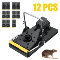 12pcs bait rodent repeller plastic mice catching catcher snap traps mouse traps reusable mouse catcher killer