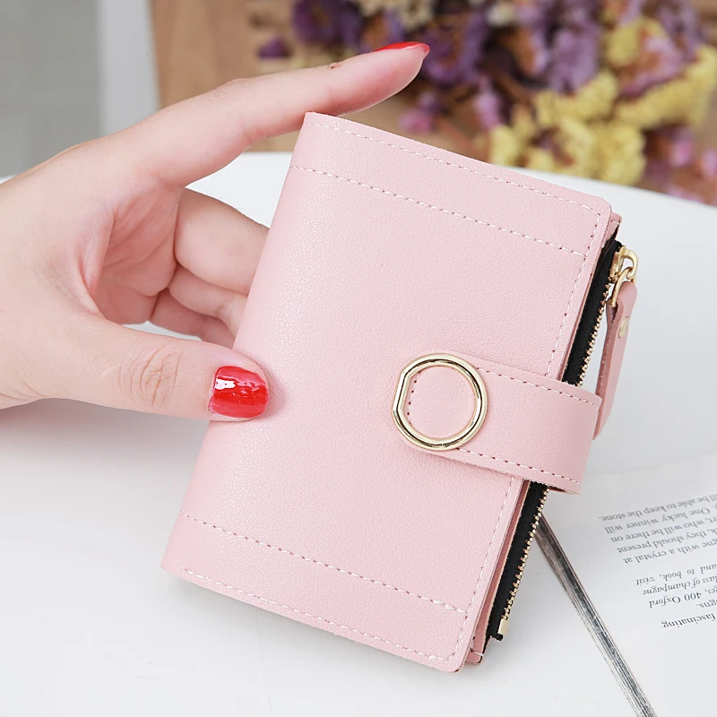 

Women Wallets Small Fashion Brand Leather Purse Women Ladies Card Bag For Women 2021 Clutch Money Clip Wallet Women Female Purse