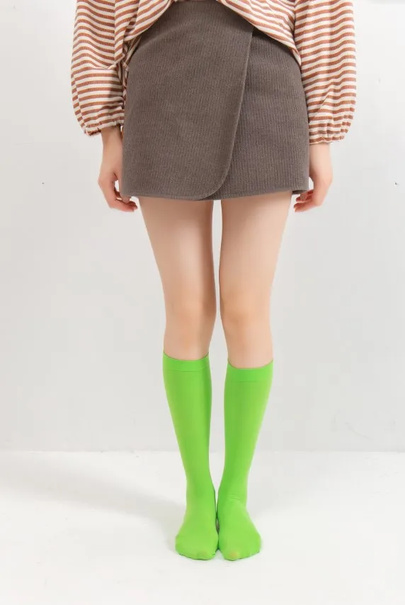 Green (2 pairs) Aven/Детские носки с кроликом Одежда для девочек Полосатые носки для мальчиков желтого, красного, зеленого, синего цвета детские носки для танцев или студентов спортивные носки - Цвет: Green (2 pairs)