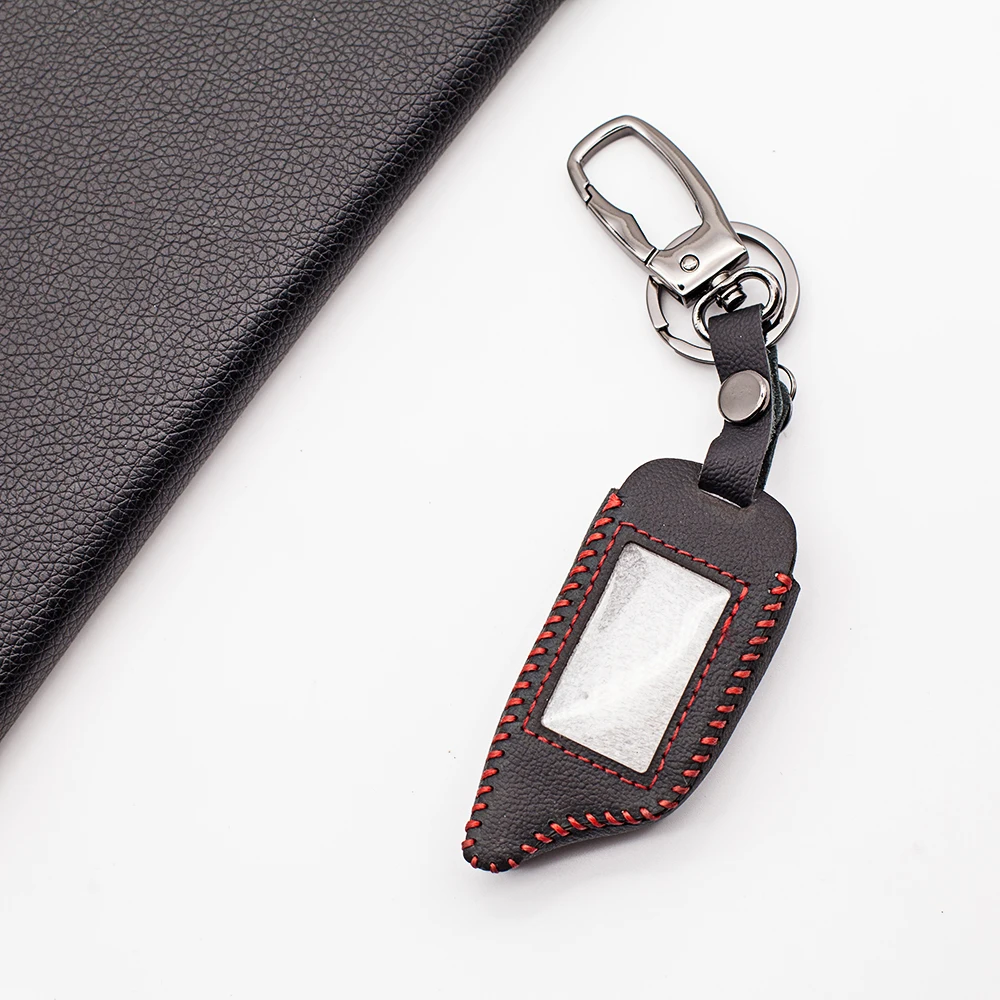 A91 мягкий кожаный чехол для ключей Tamarack для русской версии Автомобильная сигнализация Starline A91 Lcd пульт дистанционного управления брелок