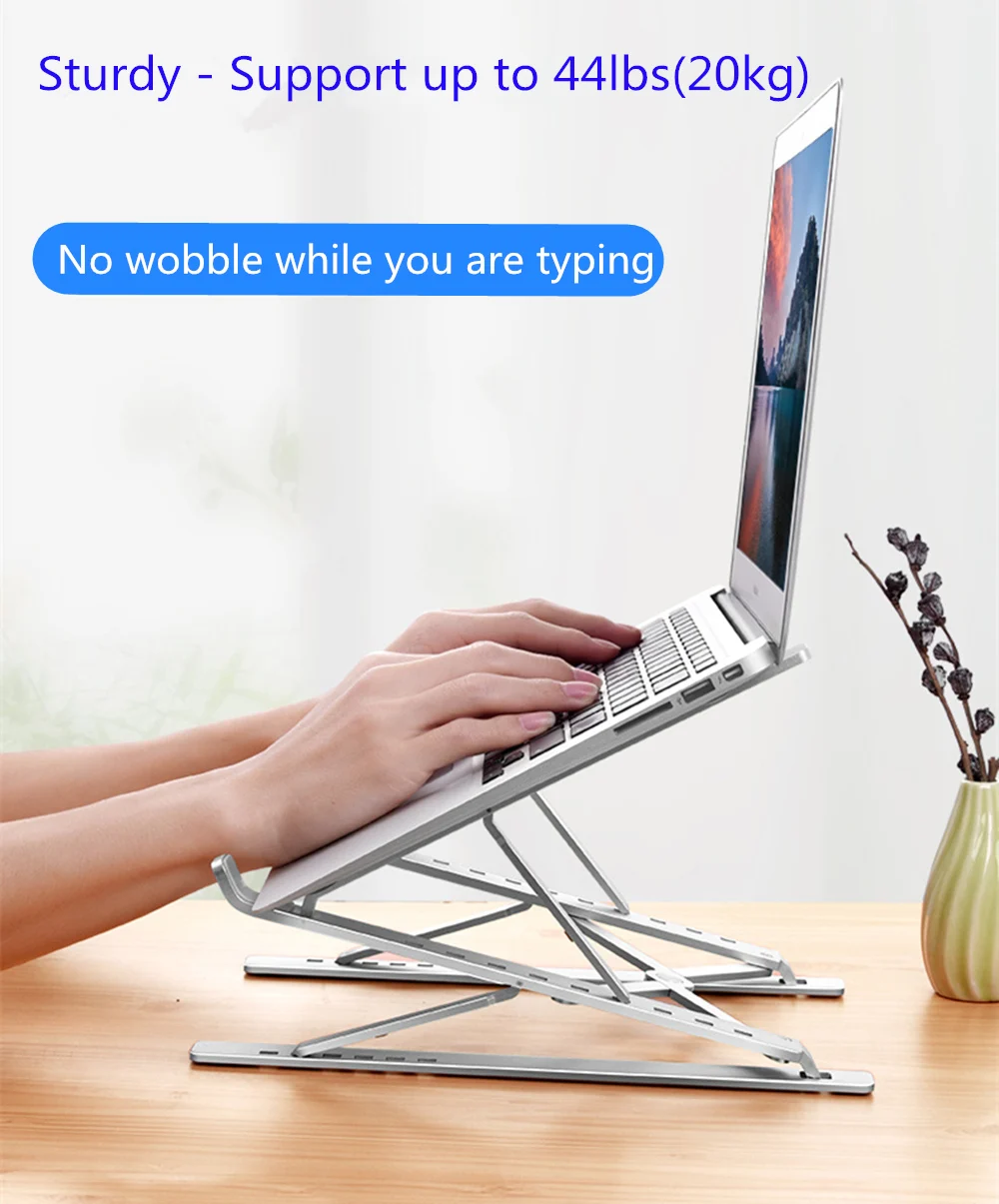 Портативная подставка для ноутбука 6 + 9 уровней два слоя складной держатель