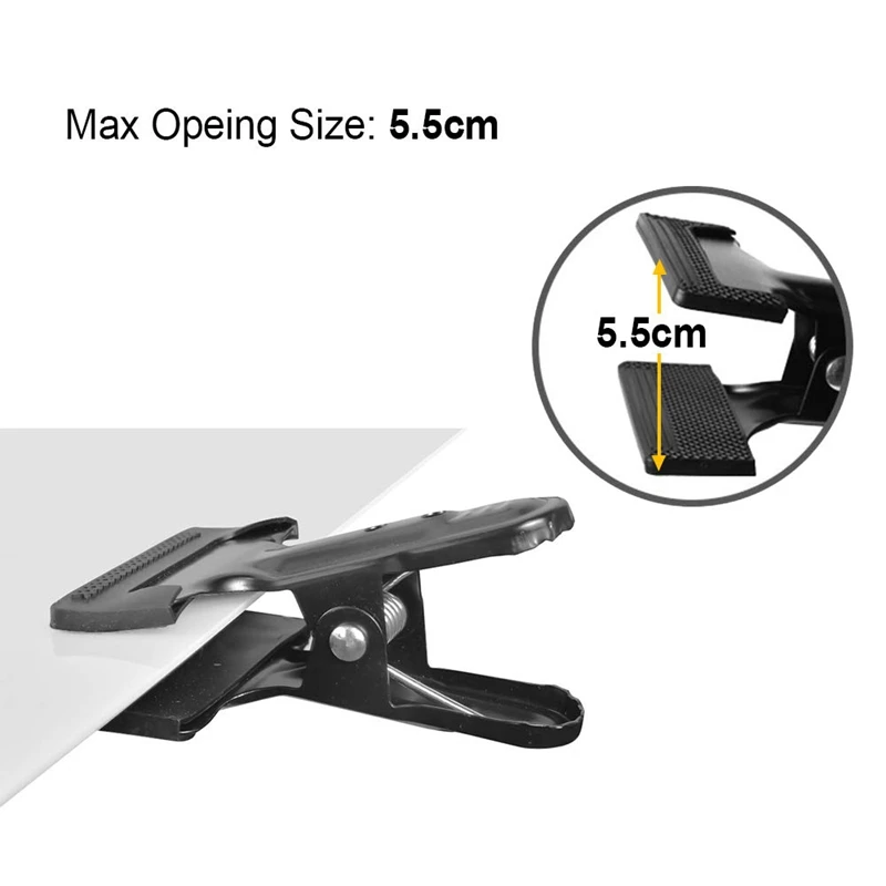 6-Pack Set Backdrop Clamps 4.3 Inch With 2.2 Max Opening Photography Clips Heavy Duty Spring Background Clamp For Photo Stu | Электроника