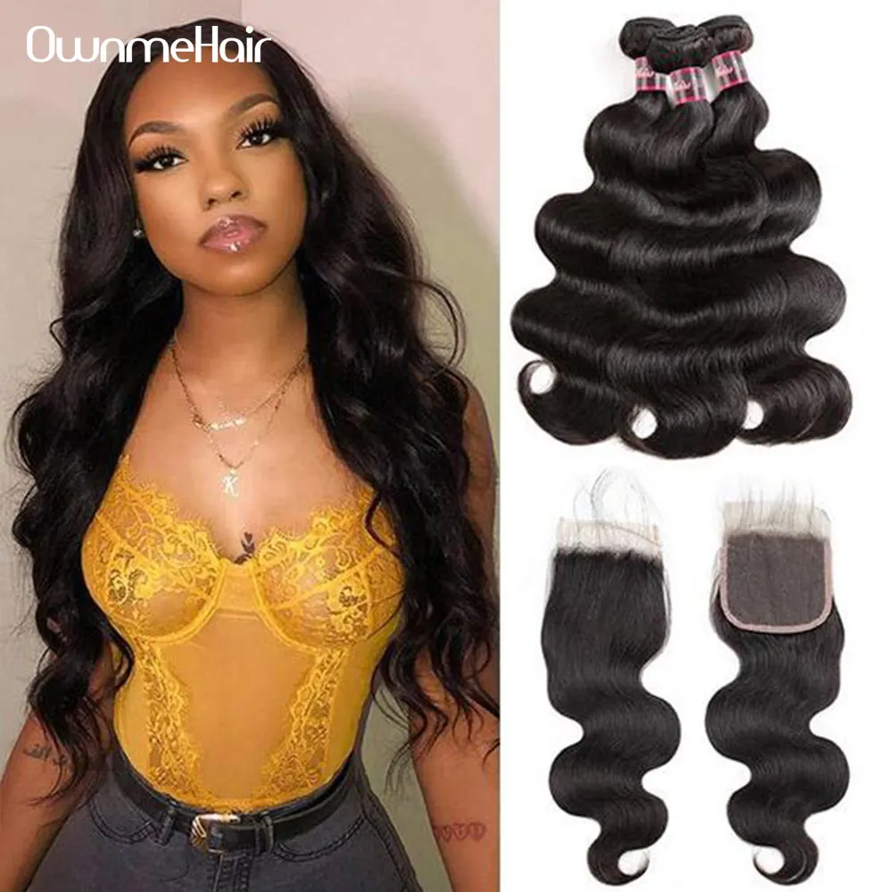 

Волнистпряди с застежкой 4x 4, кружевные передние пупряди, бразильские пучки волос с застежкой, 100% человеческие пряди чки волос Remy