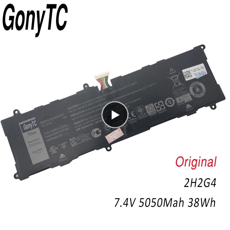 GONYTC 38Wh 7,4 V 2H2G4 ноутбук Батарея для Dell Venue 11 Pro 7140 21CP5/63/105 2217-2548 серии Тетрадь Батарея