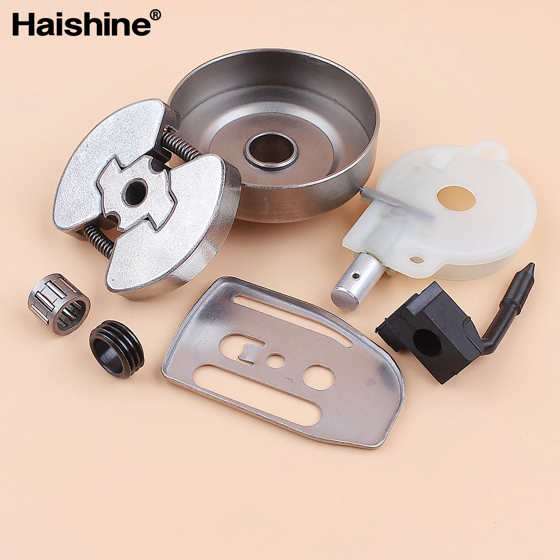 .325 7T Clutch Drum Oil Pump Worm Gear Bar Plate Kit For Husqvarna 136 137 141 142 36 41 Chainsaw 530069342 530014949 images - 6