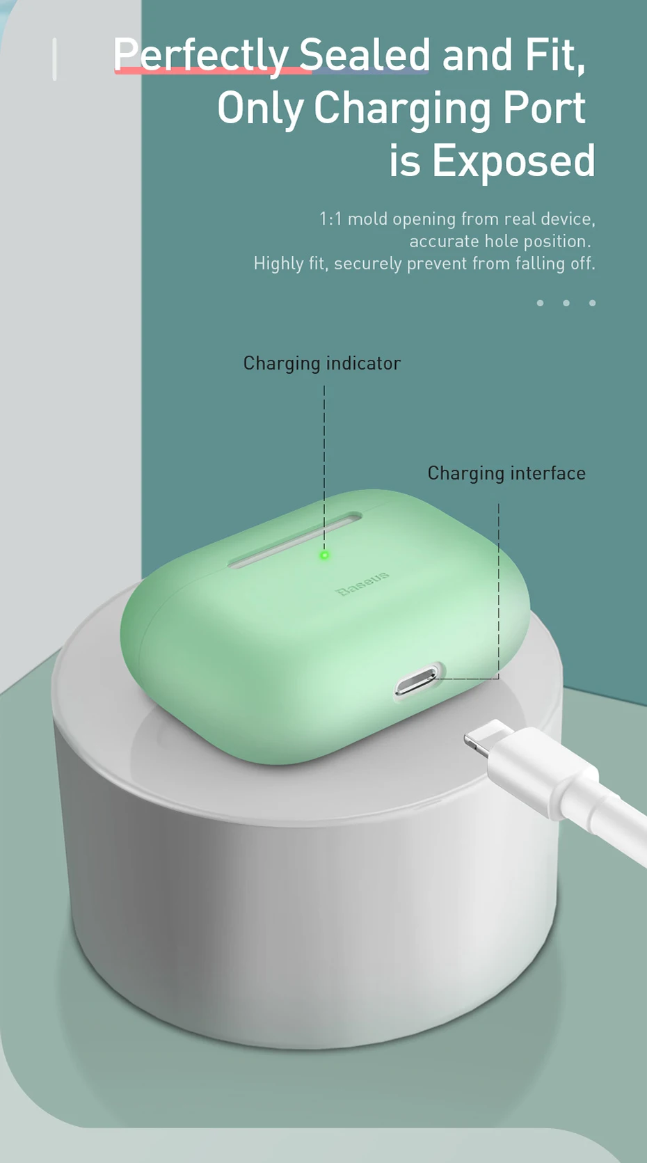 Baseus Роскошный чехол для Airpods Airpod Pro 3 2 1 силиконовый беспроводной защитный чехол для Apple Air Pods Pod 2 1 Pro Coque Fundas